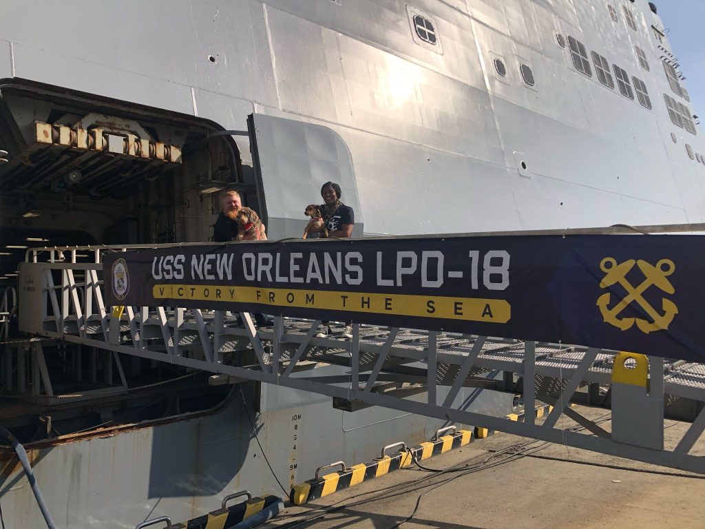 Tweety is bringing comfort and support to sailors on the USS New Orleans